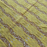 3D Geometric Square Nylon Cotton Lace Fabric