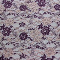 High Quality Brocade Cotton Double Color Lace Fabric