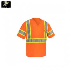 Men Fluo Color Fast Dry Polyester Safety Polo Shirt Construction Work Wear Factory Worker T-Shirt Ca图1