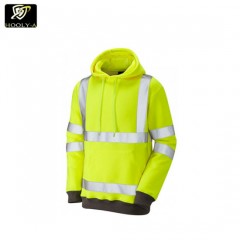 Durable Work Shirts High Visibility Fluorescent Yellow or Orange Polo Shirt Reflective Safety Long S图1