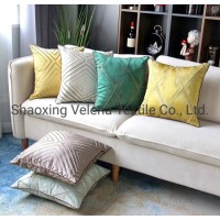 European Luxurious Polyester Jacquard Fabric Cushion for Sofa Dazzles Colour Waist Pillow Bedroom