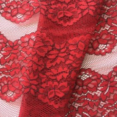 Nylon /Cotton/ Rayon Strand Yarn Flower Lace Fabric图1