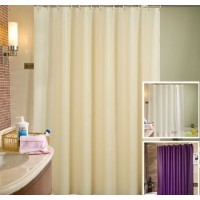 Luxury 100% Polyester Shower Curtain Used for Hotel or Home