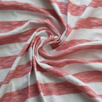 Cotton/Rayon/Spandex Yarn Dye Stripe Fabric for Clothing