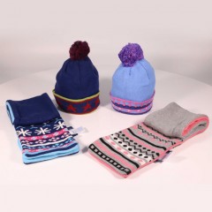 Fashion Cute Children's Knitting Charactered 100% Cotton Hat图1