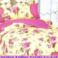 Printed Peach Skin Fabric for Curtain and Bed Sheet