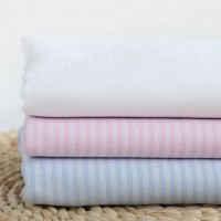 Herringbone Twill Stripes Cotton Dobby Yarn Dyed Blouses Textile Shirt Fabric