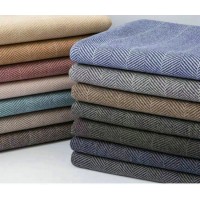80%Polyester 20%Wool Herringbone Double Faced Woolen Fabric for Overcoats