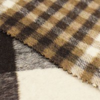 70%Polyester 30%Wool Check Double Faced Woolen Fabric for Overcoats