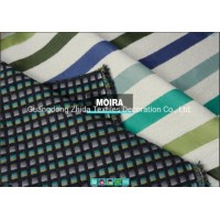 Hotel Textiles Luxuriant Wool Rainbow Grid Upholstery Decorative Sofa Fabric