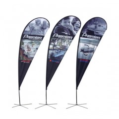 2.8m Custom Design Outdoor Printed Trade Show Advertising Teardrop Beach Flying Flag Banner图1