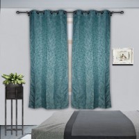 Curtains 8 Grommets Yarn Dye Honeycomb Eyelet Curtain for Bedroom Living Room  54X84 Inches; Curtain