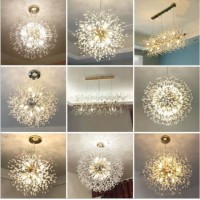 Morden Luxury Living Room Lighting Decoration Ceiling Hanging Crystal Pendant Light