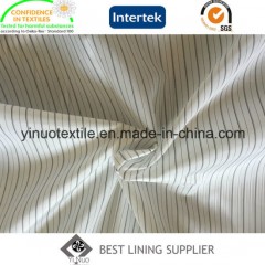 Polyester Black White Yarn Dyed Striped Long Sleeve Lining Fabric图1