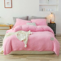 Winter Bedding Sets Teddy Sherpa Fleece Flannel Bedding Cashmere Bed Sheet Duvet Cover