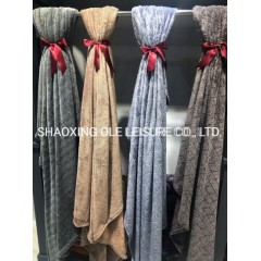 Melange Flannel Fleece Blanket图1