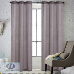 Polyester Recycled Colorful Sheer Fabric/ Curtain with Faux Linen Look - #2010图1