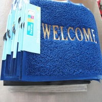 Anti-UV Spaghetti Carpet Scraper Logo Mat Custom Front Door Mat