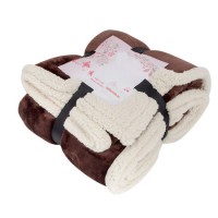 Wholesale 100%Polyester Double Sides Printed Fleece Flannel Plush Sherpa Throw Blanket