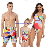 Children's One-Piece Swimsuit European and American Family Matching Swimsuit