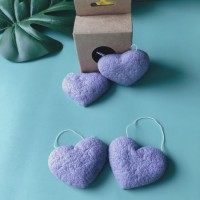 Natural Konjac Sponges Exfoliating Sponges for Skin Care (purple)