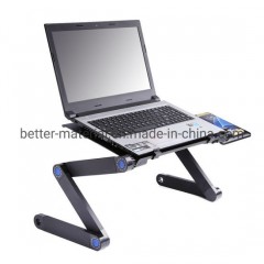 Factory Direct Sale Portable Standing Laptop Table  Adjustable Foldable Aluminum Laptop Stand图1