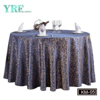 Wholesale Design Customized Wipe Clean Cotton Printed Fabric Cover Round Table Cloth