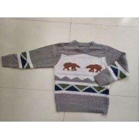 Children Sweaters Boys Acrylic/Wool Patterned Anti-Pilling