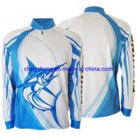 Long Sleeve 100%Polyester Mesh Fishing Shirts UV Protection Full Sublimated Bass Unisex T-Shirt