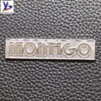 Fashion Customized Design Embossed Nameplate with Legs or Adhesive Options