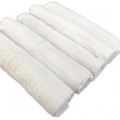 Hot Selling White Cotton Industrial Hotel Bath Towel Recycled Scrap Rags Cutter for Cleaning Wiping图1