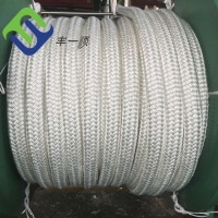 56mm Nylon White Double Braided Marine Rope for Mooring