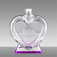 Hot Sale 750ml Heart Shaped Crystal Glass Bottle for Wine/Liquor/Vodka/Brandy /Whikey