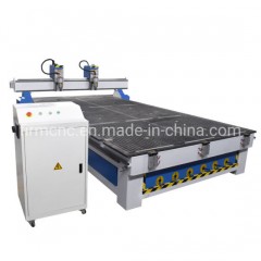 Two Heads Wood CNC Router 3D Carving Cutting Machine Working Machinery Price图1