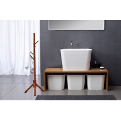 Acrylic Solid Surface Sanitary Ware Bathroom Basin for Bathroom Furniture图1