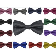 Men Silver Evening Dress Jacquard Monochromatic Bow Ties Wholesale图1