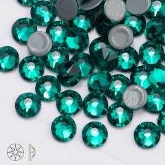 Emerald Hotfix Rhinestones Ss8 Hot Fix Glass Rhinestones Flatback Hot Fix Clear Crystals Stones Iron图1