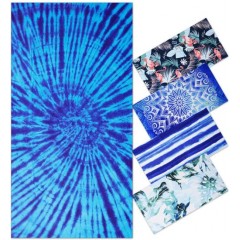 Tie Dye Fast Quick Dry  Cool Travel Pool Towel  Ideal Gift Oversize Clearance 100% Cotton Beach Towe图1