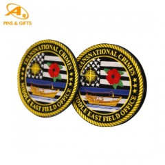 Wholesale Custom Garment Accessorie Clothing Woven Label Air Force 1 Embroidery Emblem Leather PVC A图1