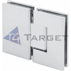 Shower Hinge Glass Hardware 180-Degree Glass to Glass (SH180-B)图1