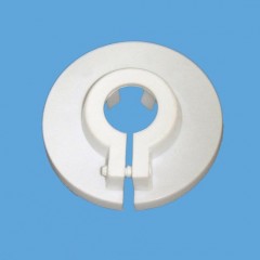 White Plastic Decorative Flange for Single Pipe图1