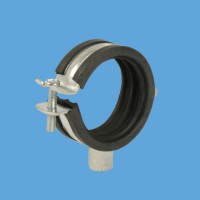 Carbon Steel Zinc-Plated Quick Assembly M8 or M8+M10 Heavy Duty Pipe Clamps with EPDM Rubber