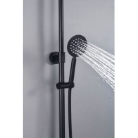 Concealed Installation Rainfall Shower Set Antique Stainless Steel Hot and Cold Water Bathroom Mixer