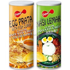 Egg Prata with Fish Curry Flavor Potato Chips- Asian Flavors Snacks图1