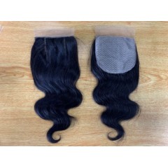 Brazilian Hair Top Closure Human Hair Cap Plastic Closure Straight Lace Closure Curly Closure图1