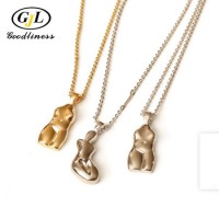 Wholesale 18K Gold Body Pendant Silver Necklace Custom Fashion Jewelry.