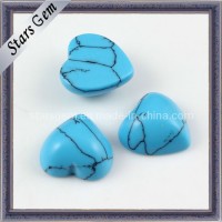 Heart Shape Cabochon Cut Turquoise