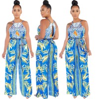 Womans Race Wide Leg Back Tail Sleeveless Woman Party Romper Jumpsuit Pants and Trousers Dropshippin