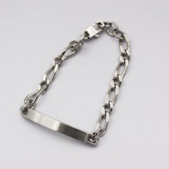 Fashion Classic Men's Plain bracelet Jewelry in Stainless Steel Material图1