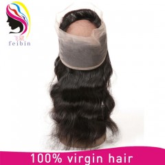 8A Brazilian Human Remy Hair Lace 360 Frontal Closure图1